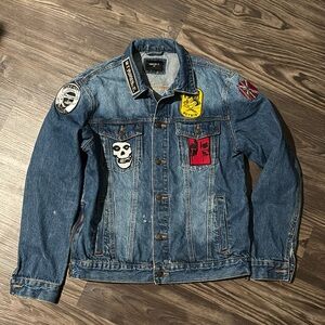 Forever 21 Punk/Emo patch Jean Jacket